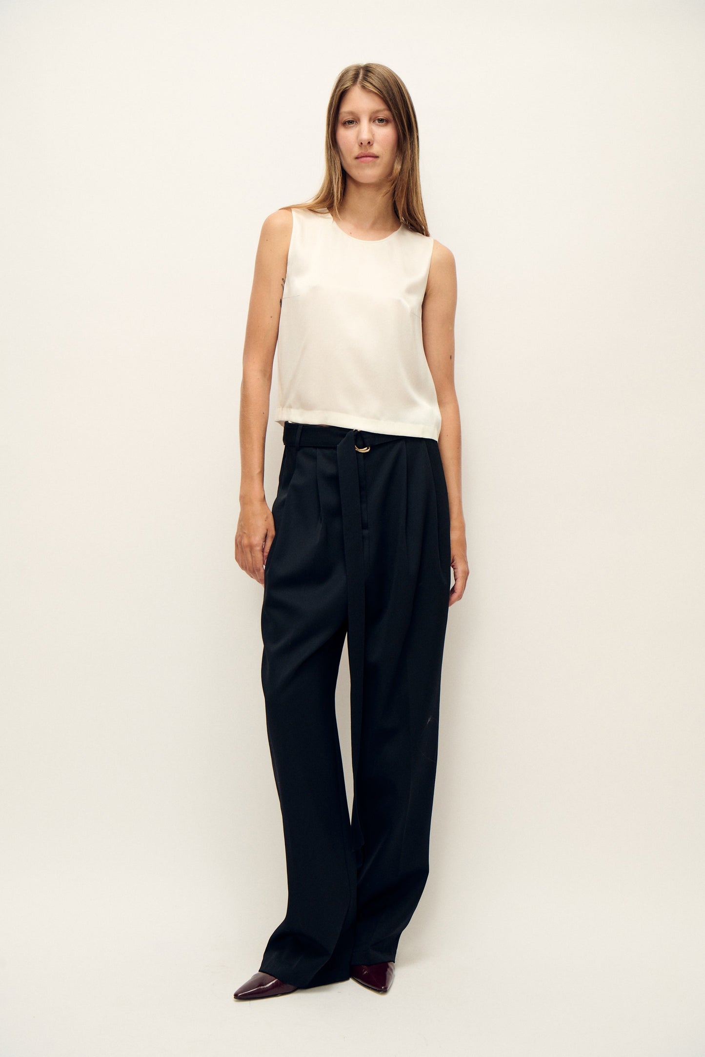 Silk Laundry | Elena Top - White
