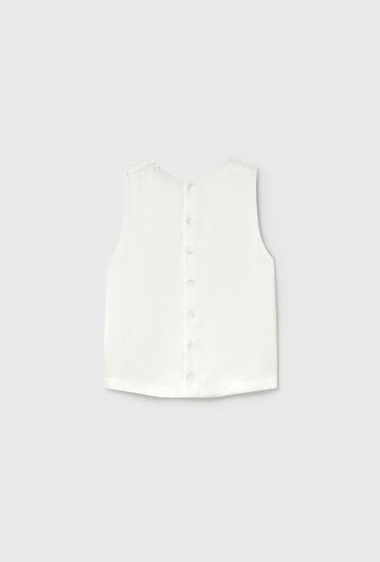 Silk Laundry | Elena Top - White