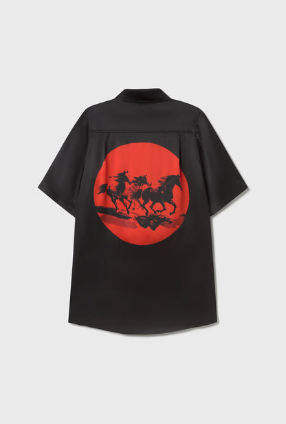 Silk Laundry | Short Sleeve Boyfriend Shirt - Year Of The Horse
