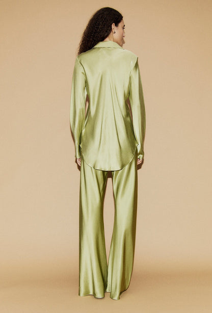 Silk Laundry | Bias Cut Pants - Sage