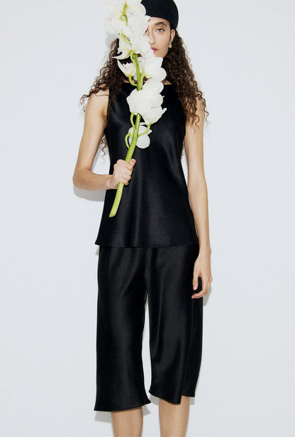 Silk Laundry | Masia Top - Black