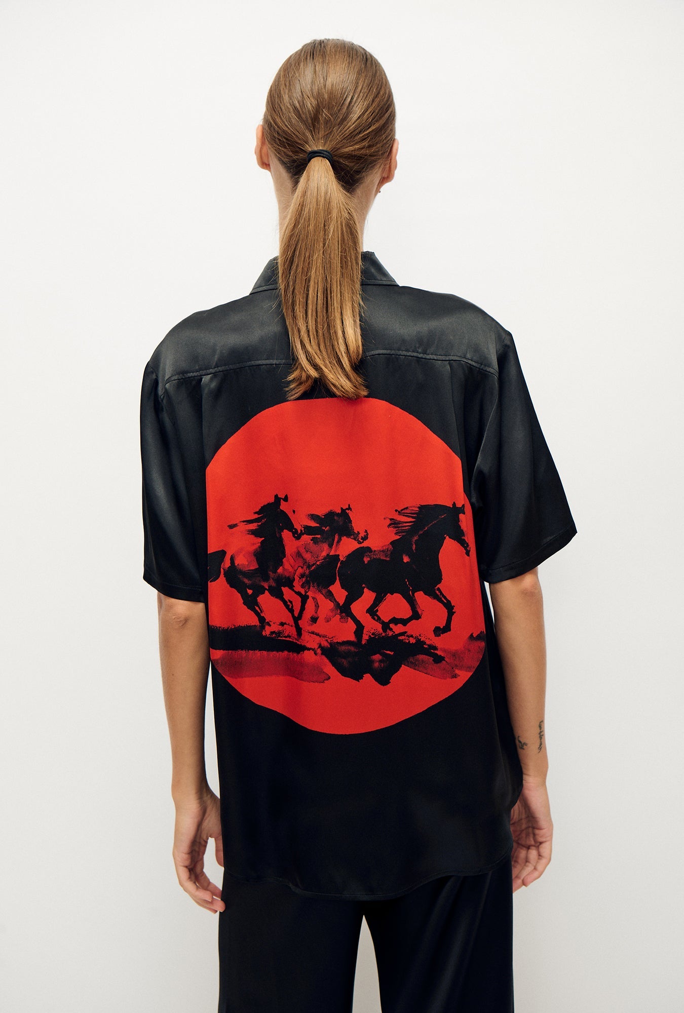 Silk Laundry | Short Sleeve Boyfriend Shirt - Year Of The Horse