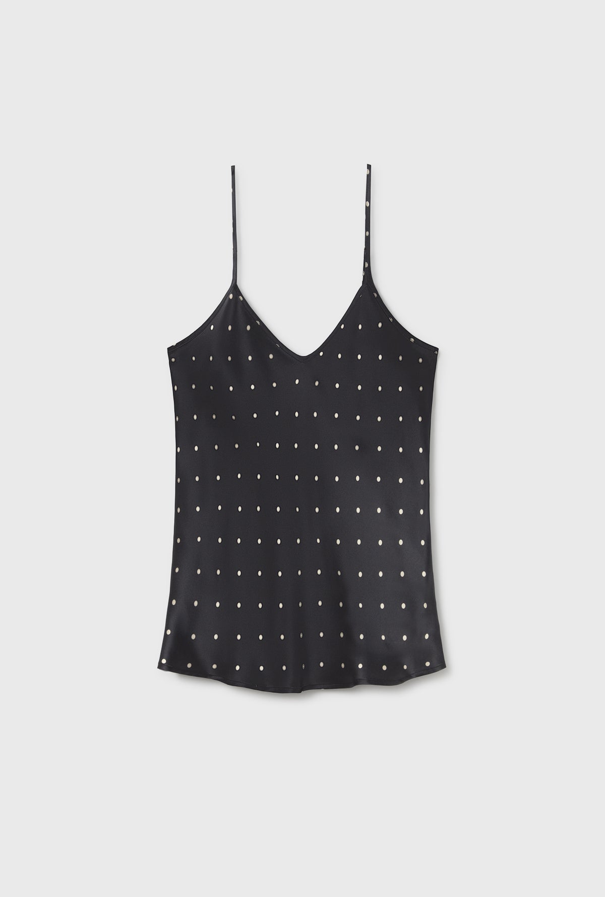 Silk Laundry | Bias Cut Cami - Small Polka Dot