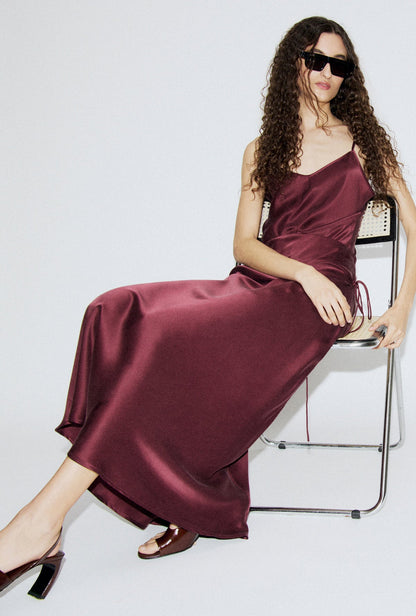 Silk Laundry | Bias Cut Cami - Deadleaf