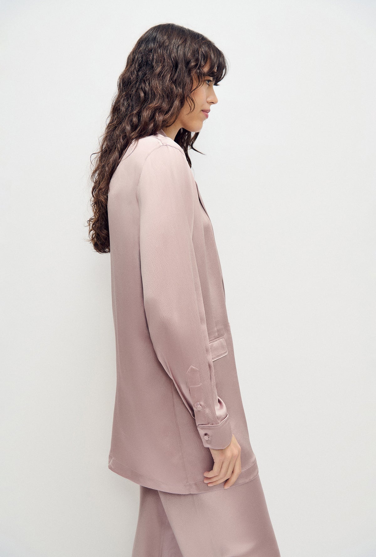 Silk Laundry | Hammered Relaxed Blazer - Lasso
