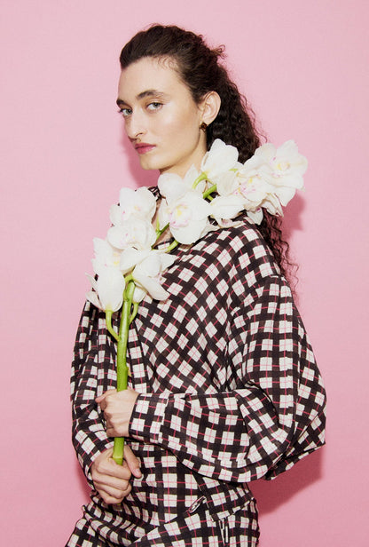 Silk Laundry | CDC Cross Over Shirt - Luna Gingham