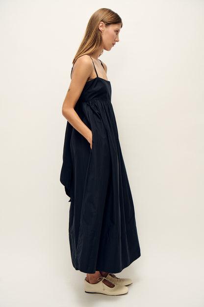 Silk Laundry | Cotton Silk Tulip Dress - Black