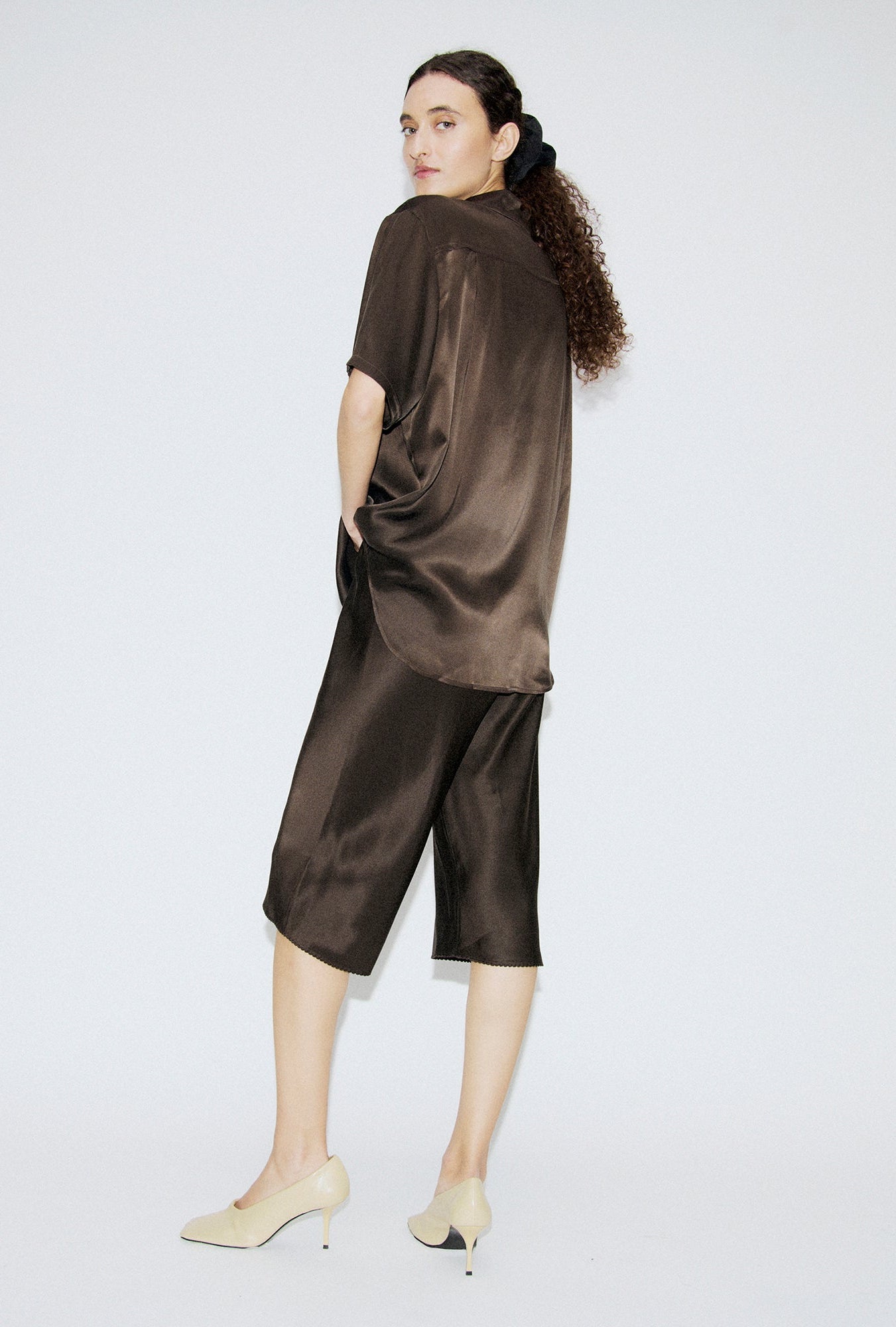 Silk Laundry | Short Sleeve Boyfriend Shirt - Mantis