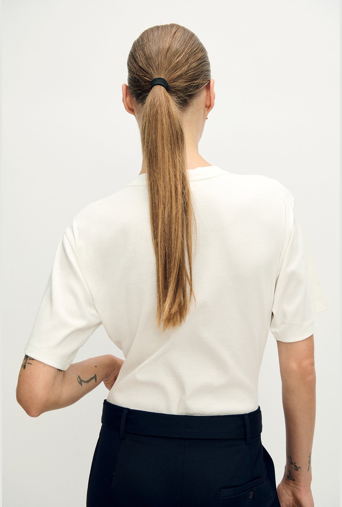 Silk Laundry | Bodysuit Tee - White