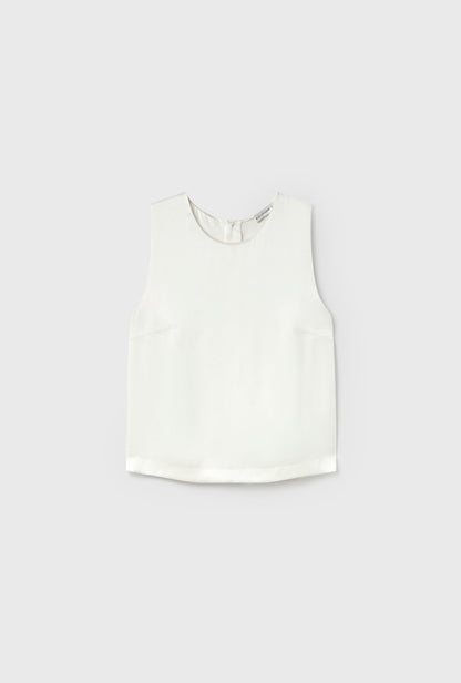 Silk Laundry | Elena Top - White