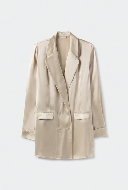 Silk Laundry | Relaxed Blazer - Hazelnut