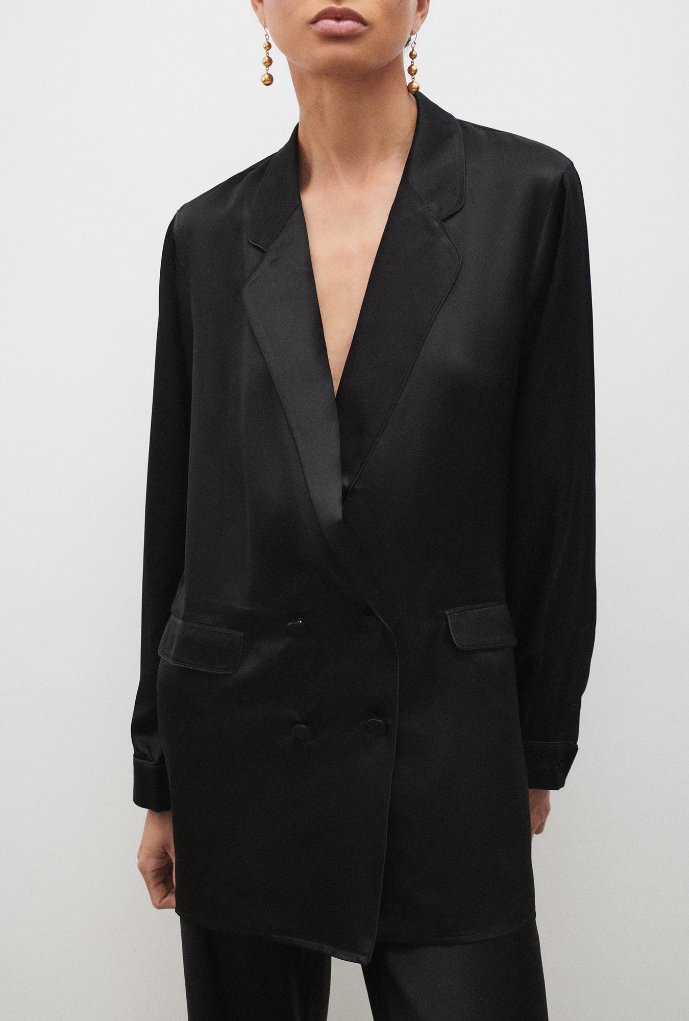 Silk Laundry | Relaxed Blazer - Black