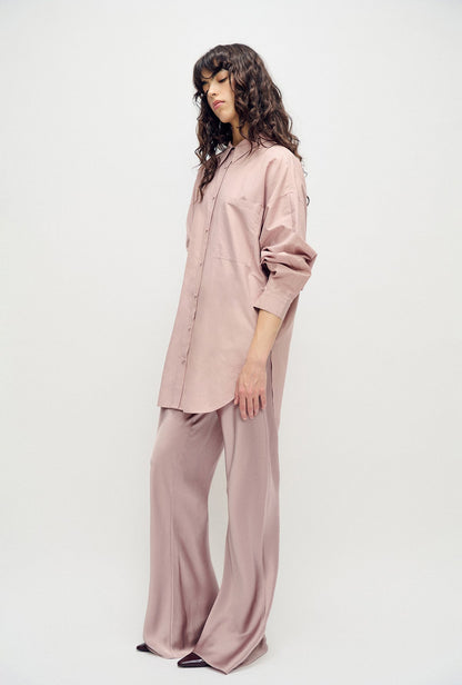 Silk Laundry | Cotton Silk Round Shirt - Lasso