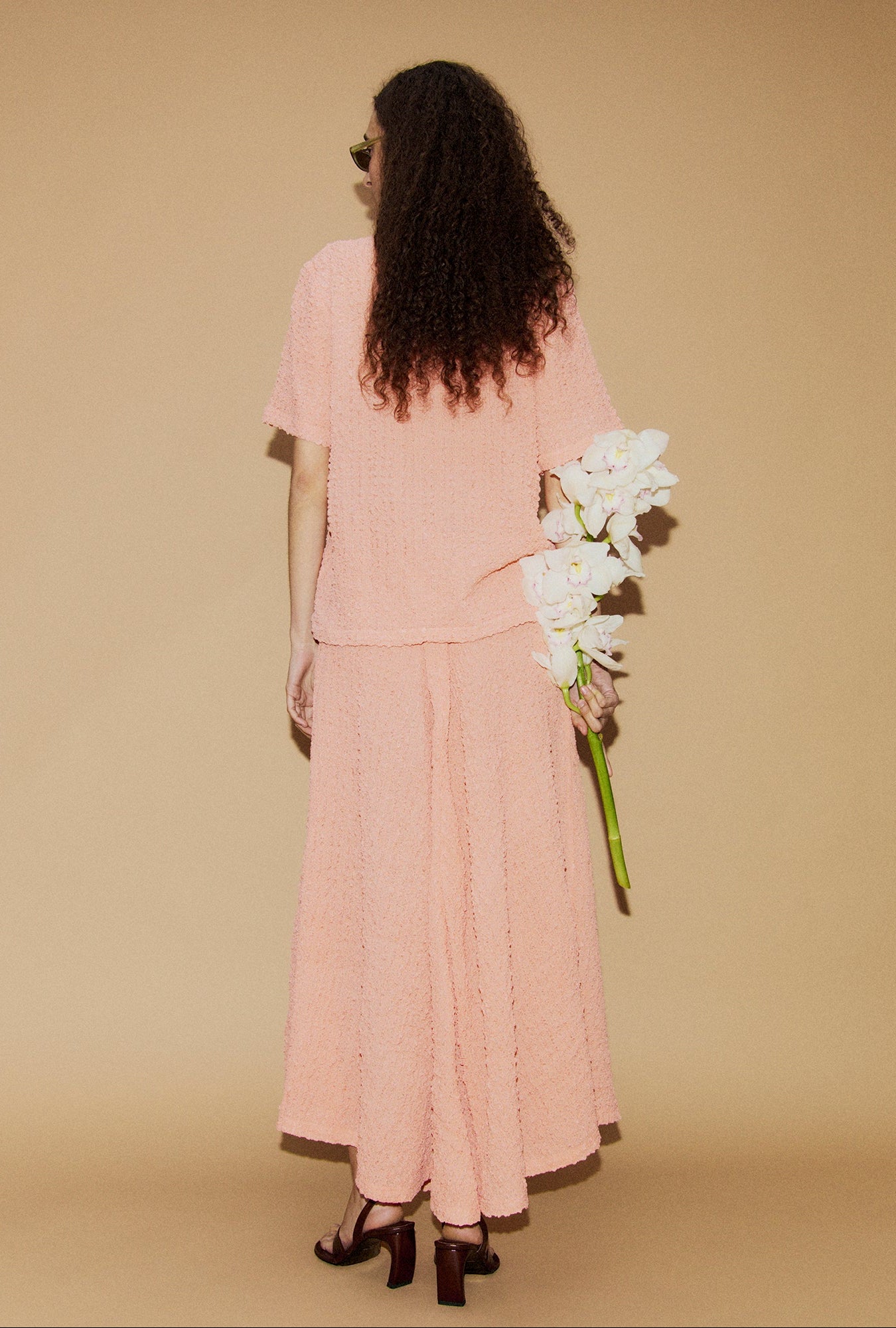 Silk Laundry | Pebble Full Circle Skirt - Orchid