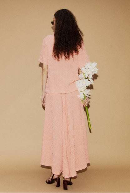 Silk Laundry | Pebble Full Circle Skirt - Orchid