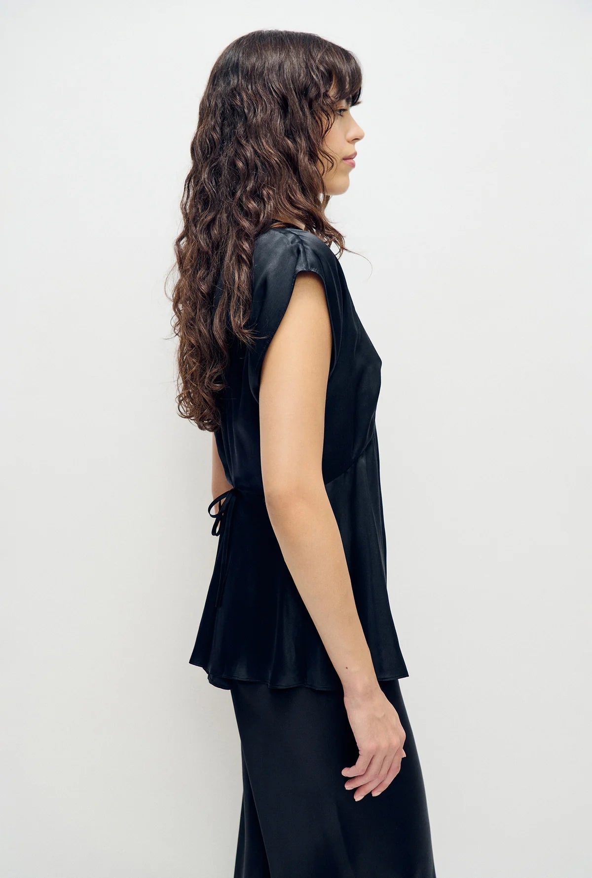 Silk Laundry | Lucia Top - Black