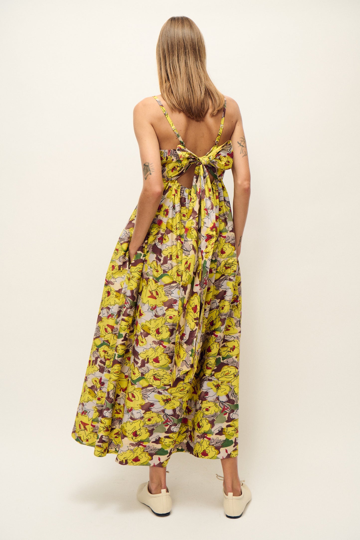 Silk Laundry | Cotton Silk Tulip Dress - Sun Floral