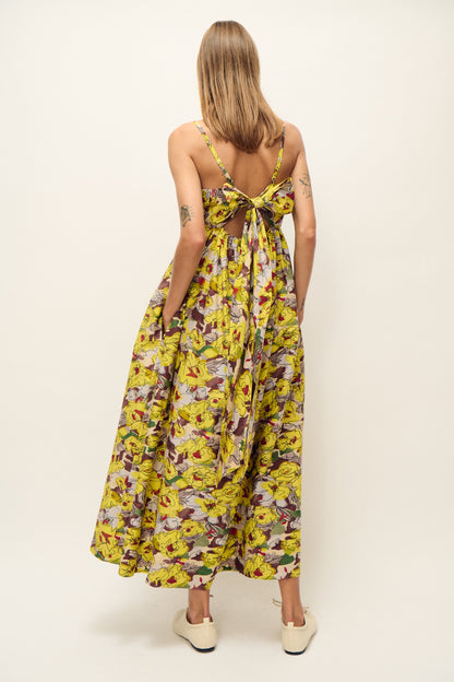 Silk Laundry | Cotton Silk Tulip Dress - Sun Floral