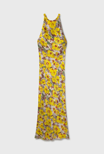 Silk Laundry | High Low Dress - Sunflower Floral