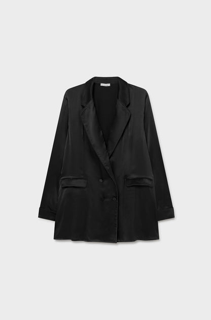 Silk Laundry | Relaxed Blazer - Black