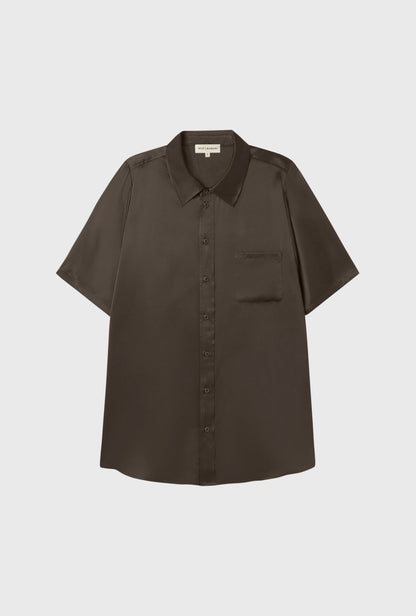 Silk Laundry | Short Sleeve Boyfriend Shirt - Mantis