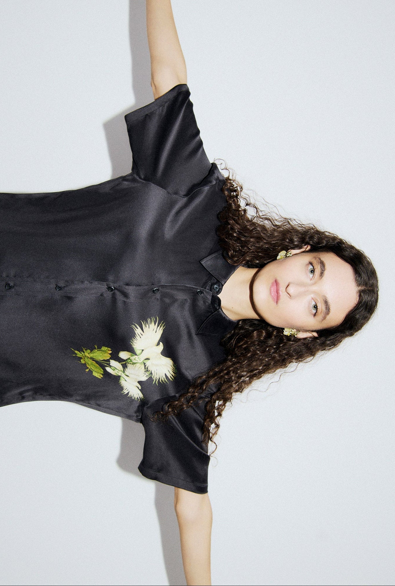 Silk Laundry | Short Sleeve Boyfriend Shirt - Egret