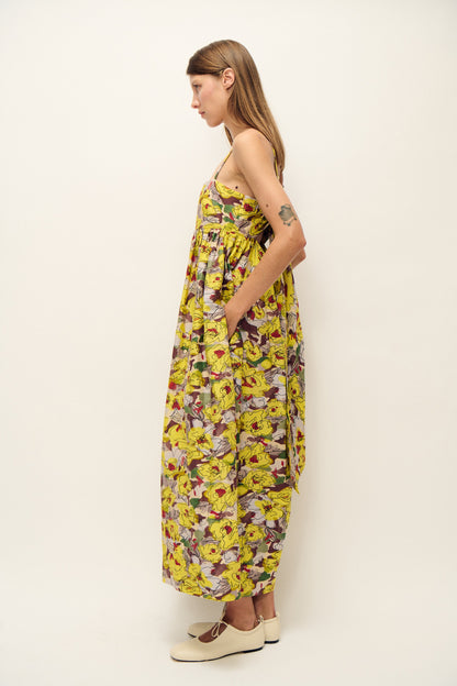 Silk Laundry | Cotton Silk Tulip Dress - Sun Floral