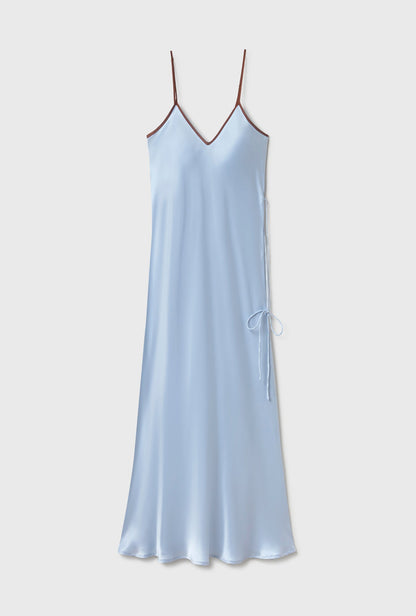 Silk Laundry | 90s Slip Dress - Cornflower