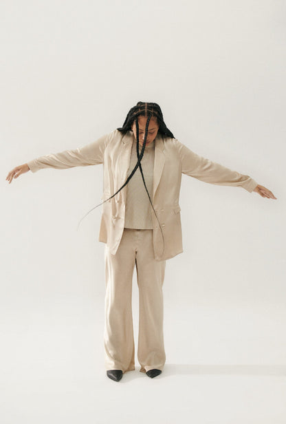 Silk Laundry | Relaxed Blazer - Hazelnut