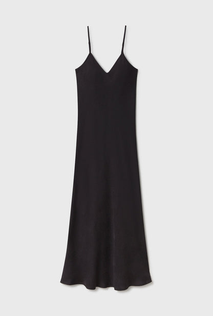 Silk Laundry | 90s Slip Dress - Black