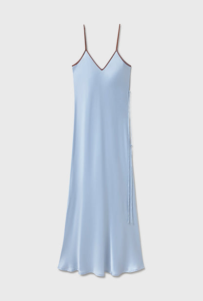 Silk Laundry | 90s Slip Dress - Cornflower
