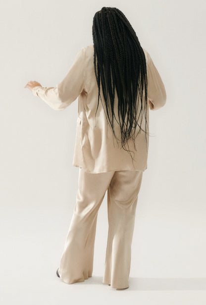 Silk Laundry | Relaxed Blazer - Hazelnut