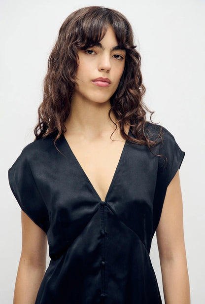 Silk Laundry | Lucia Top - Black