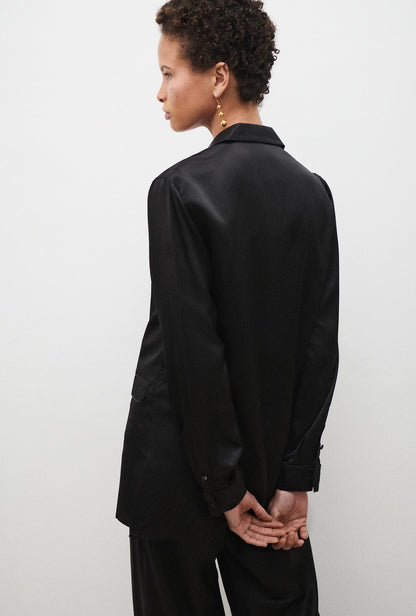 Silk Laundry | Relaxed Blazer - Black