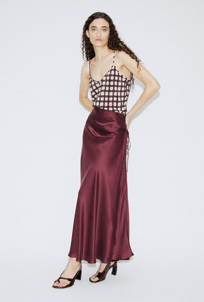 Silk Laundry | CDC Bias Cut Cami - Luna Gingham