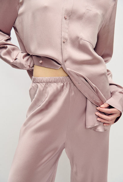 Silk Laundry | Hammered Bias Cut Pants - Lasso
