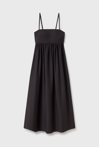 Silk Laundry | Cotton Silk Tulip Dress - Black