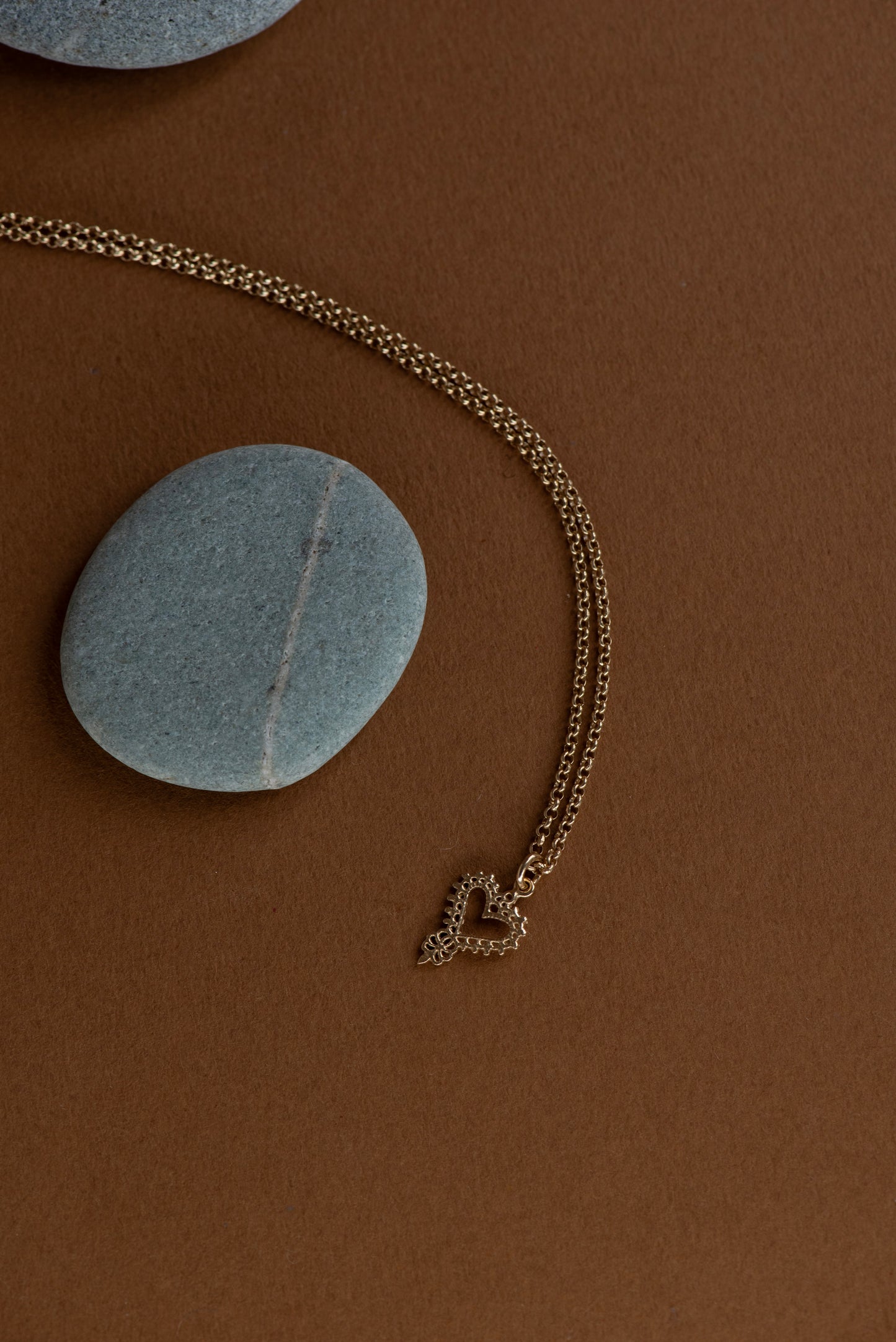 Zoe & Morgan | Mini Gypsy Heart Necklace - Gold