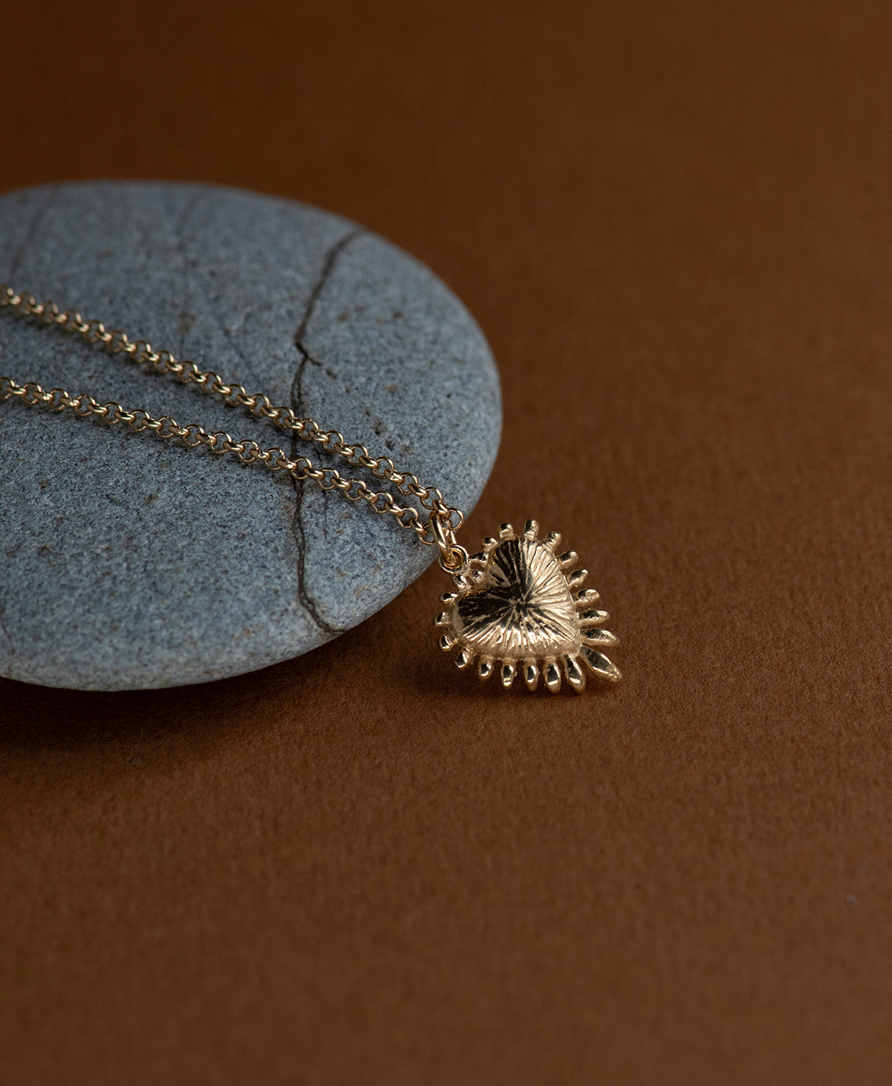 Zoe & Morgan | Mini Heart Ray Necklace - Gold