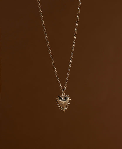 Zoe & Morgan | Mini Heart Ray Necklace - Gold