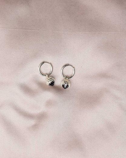 Meadowlark | Protea Charm Earrings - Silver Onyx