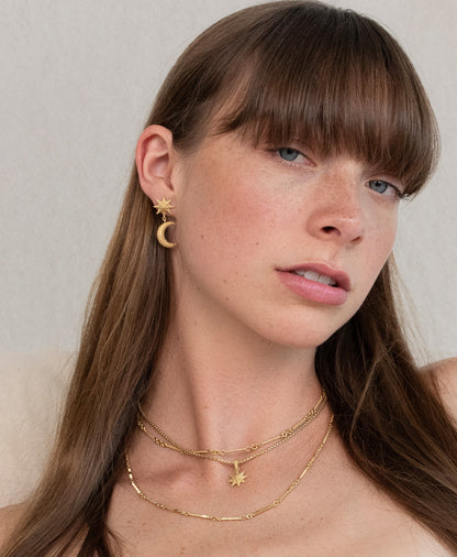 Zoe & Morgan | Moonlight Earrings - Gold