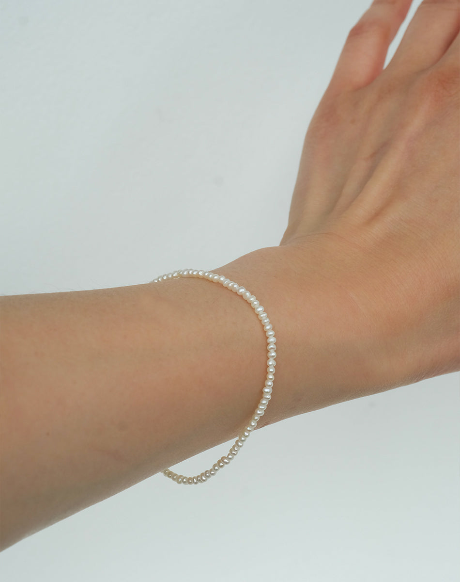Meadowlark | Nano Pearl Bracelet - Silver