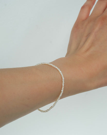 Meadowlark | Nano Pearl Bracelet - Silver