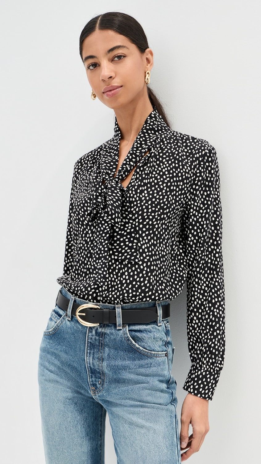 Nili Lotan | Janese Blouse - Wild Dot