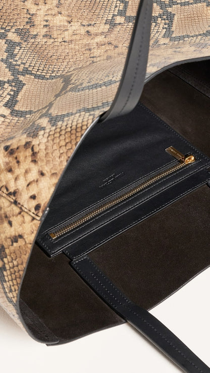 Nili Lotan | Medium Keith Bag - Taupe Snakeskin