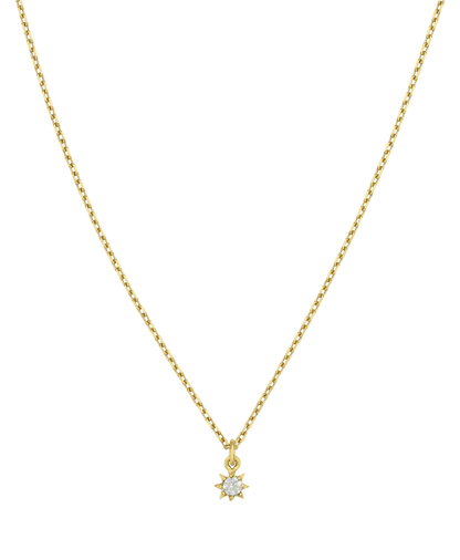 Zoe & Morgan | Stella Necklace - Gold/White Zircon