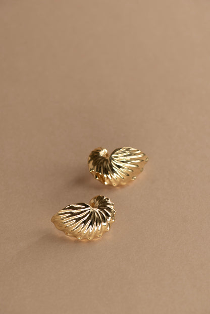 Zoe & Morgan | Paper Nautilus Earrings - Gold Vermeil