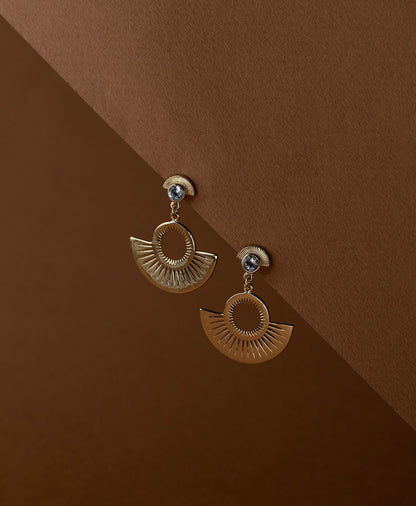 Zoe & Morgan | Pocket Full Of Sunshine Earrings - Gold/Aqua