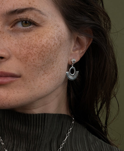 Zoe & Morgan | Pocket Full Of Sunshine Earrings - Silver/White Topaz
